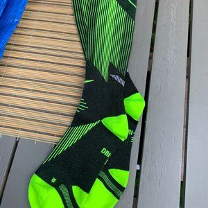 Green Nike Dri-Fit socks